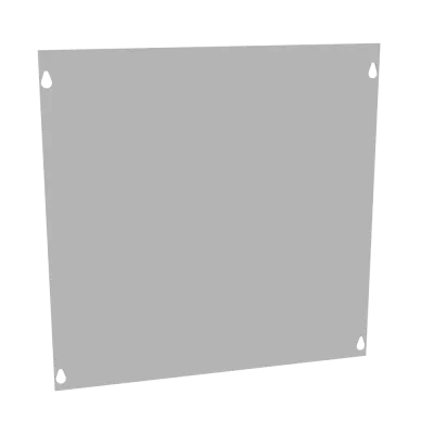 Front Cover Type 1 16x16 Screw Cover ANSI 61 Gray Steel