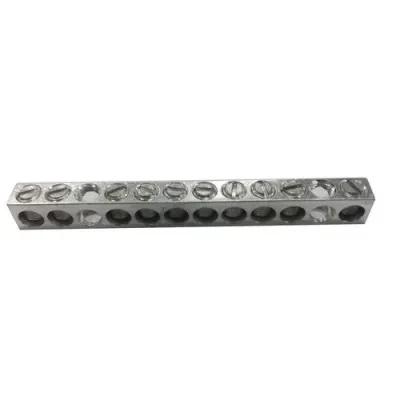 Aluminum Ground/Neutral Bars #14 - #4 7 Circuit - Aluminum Neutral Bars for Grounding or Neutral Terminations in Panels and Control SystemsAluminum Ground/Neutral Bars #14 - #4 7 C...