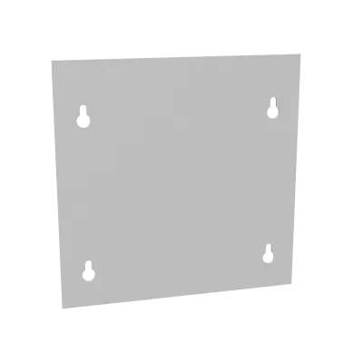 Blank Flush Cover Type 1 8x8 Screw Cover ANSI 61 Gray Steel Flange 3/4 Inch on All Sides