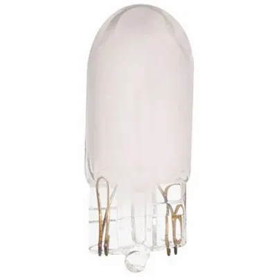 Miniature Wedge Base Xenon Lamp, Designation: 1210XF, 12 V, 10 WTT, T3 1/4 Shape, W2.1x9.5d Mini Wedge Base, Frosted, C-2R Filament, 3000 HR, Lumens: 126 LM Initial, 0.833 AMP, 1-1...