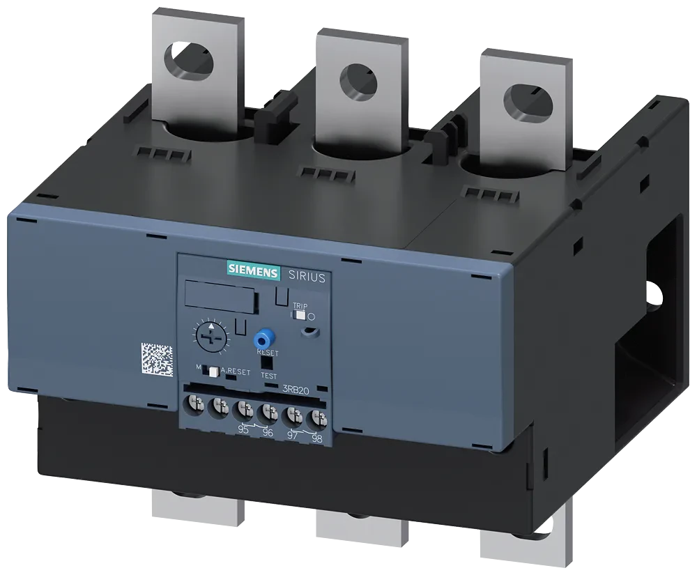Overload relay 55...250 a for motor protection size s10/s12, class 10 mount. onto cont./ stand-alone main circuit bar connection aux. circuit screw connection manual-automatic-rese...
