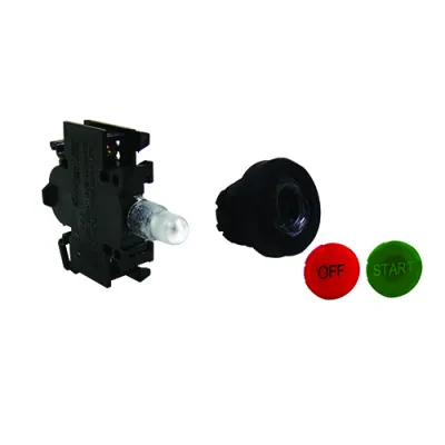 Non-Illuminated Pushbutton Actuator, Type Spring Return, Operation Type Momentary, Body Material Polyamide, Color Red, Green, Enclosure Zone 1 and 2-21 and 22, Ex II 2 GD, IP66, IK...