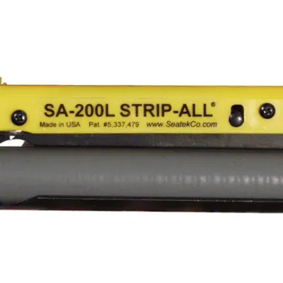 Safely cut all jacketed cables up from 3/8” Od to 7/8” od. Features a calibrated micrometer dial for precise depth of cut adjustment. Blade replacement is quick and easy.