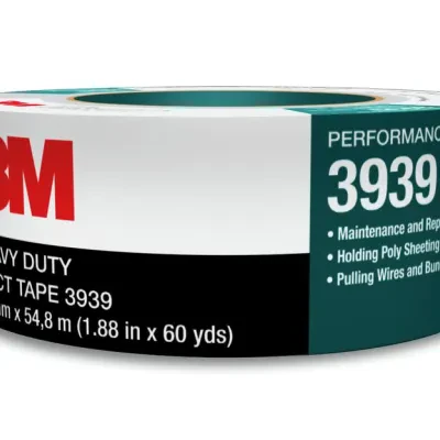 Constructed of polyethylene film laminated to cloth with a rubber adhesive, this durable tape resists curling and tears off the roll cleanly for easy application in MRO/constructio...