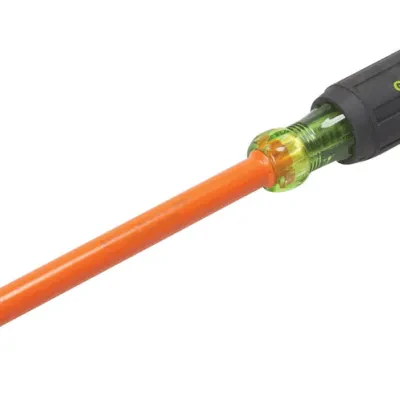 Insulated Nut Holding Nut Driver 1/4" x 6".  Rated to 1000V AC and exceed both ASTM and IEC standards.  Built heavy-duty for longer life.  Ergonomically-designed for more comfort a...