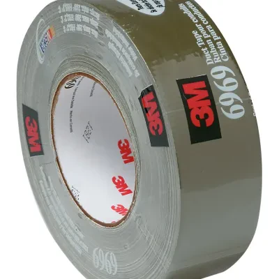 Constructed of polyethylene film laminated to cloth with a rubber adhesive, this economical tape resists curling and tears off the roll cleanly for easy application in MRO/construc...