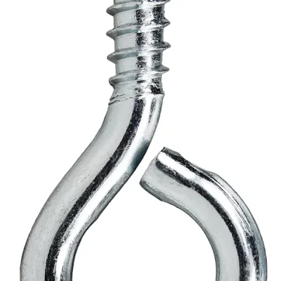 Eye Screw, Low Carbon Cold Drawn Steel material, 0.264 x 2-5/8 in. Size, 2-5/8 in. length, Zinc Plated Finish, 3/4 in. eye diameter, 0.264 in. wire diameter, 1-1/8 in. thread lengt...