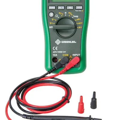 Digital AC/DC Multimeter CatIII 600V Auto Ranging.   Measures AC/DC voltage, AD/DC current, resistance and temperature.  Diode and audible continuity tests.  Relative offset mode t...