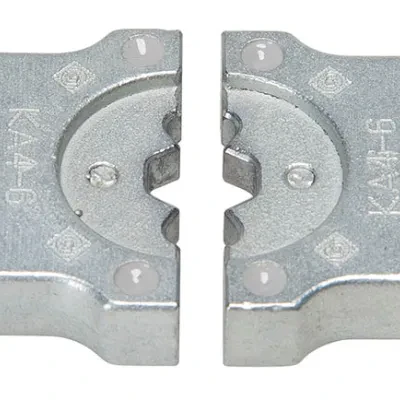 CrImping Die Set for 4 Ton EK410L Tools.  6 AWG Color Coded Gray for  Aluminum Lugs and Splices.
