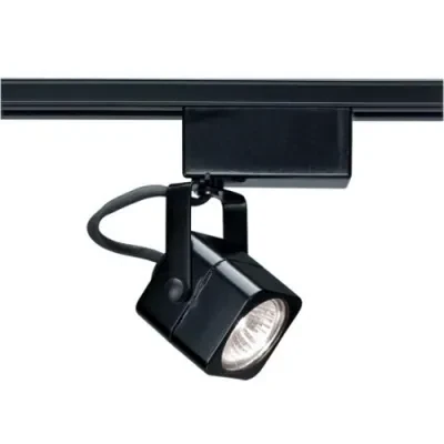 1 Light - MR16 - 12V Track Head - Square - Black