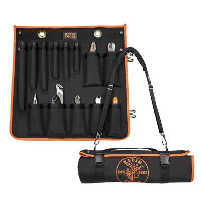 1000V Insulated Utility Tool Kit in Roll Up Pouch, 13 Piece, A set of 13 professional, insulated tools including assorted pliers (4), screwdrivers, (6) a cable cutter, pump pliers...