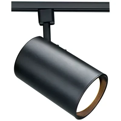 1 Light - R20 - Track Head - Straight Cylinder - Black