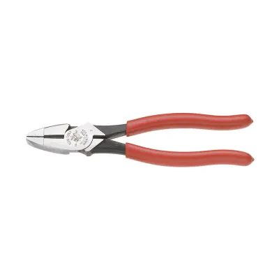 Heavy Duty Lineman's Pliers, 9-Inch, Pliers with high-leverage design rivet is closer to the cutting edge for 46-Percent greater cutting and gripping power than other plier designs