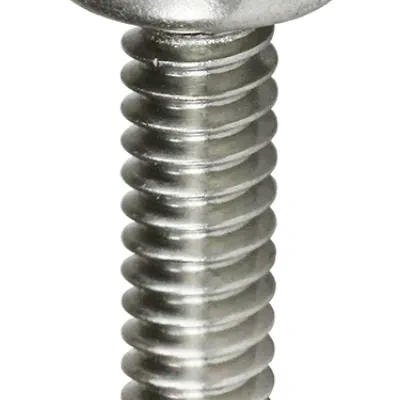 Oval Head Wall Plate Screw, Steel material, 1/2 in. length, #6-32 thread size, Tamper Proof head color, Tamper Proof Stainless Steel Plated finish, Slotted drive