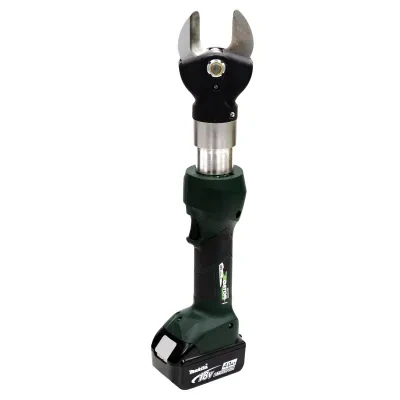 Gator® ESC35L Battery Powered Cable Cutter Bare Tool.  Equipped with Bluetooth™ Communication enabled via the Greenlee Gator Eye app.  Features LED display screen communicating pre...