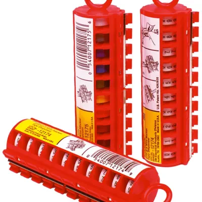 3M™ ScotchCode™ Wire Marker Tape Refill Roll SDR is available in ten NEMA colors, individual numbers and consecutive numbers, letters and symbols.