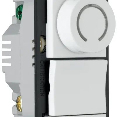 Continuously Variable Preset Fan Speed Control, 5A/3way/Single Pole, Black