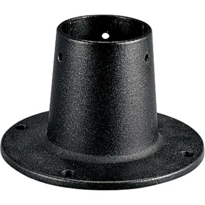 This cast aluminum surface mount post adapter will make a perfect addition to your home needs. Surface Mount Post Adapter. Flanged cast aluminum base for surface mounting round, 3...