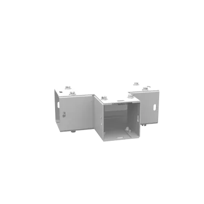 Wireway Tee Type 1 2x2 Screw Cover ANSI 61 Gray Steel