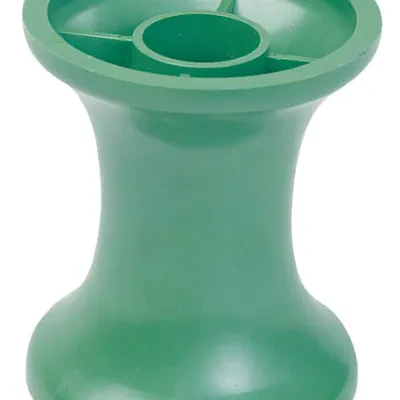 Hanes Roller 6" (152.4mm) Diameter.  7" (177.8mm) wide.  Highly economical system of 1-1/2" steel conduit spindles, high-impact ABS plastic rollers and simple clips.  Rollers snap...