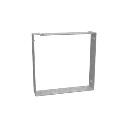 Wireway Connector Non UL Listed 6x6 Wireway Hinge and Screw Cover ANSI 61 Gray Steel
