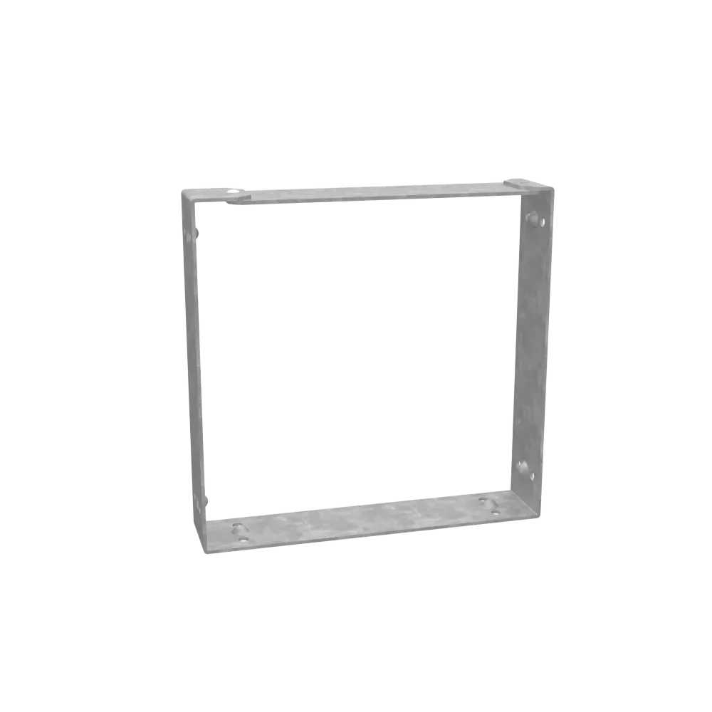 Wireway Connector Non UL Listed 6x6 Wireway Hinge and Screw Cover ANSI 61 Gray Steel
