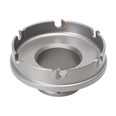 Quick Change Carbide Tipped Hole Cutter 2-5/8" (66.7 mm).  Cuts stainless steel quickly and easily.  Quick Change arbor allows you to change cutter heads with a simple push and a t...
