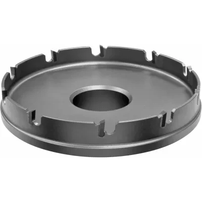 4-1/8" Quick-Change Carbide-Tipped Hole Cutter. Switch quickly between cutting head sizes without re-chucking with a simple push and turn connection.  Split-Point Cobalt Steel Pilo...