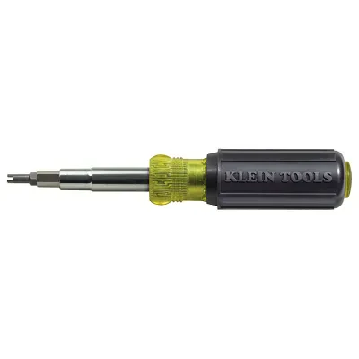 Multi-Bit Screwdriver / Nut Driver, 11-in-1, Ph, Sl, Sq, Schrader Bits, Versatile 11-in-1 Screwdriver / Nut Driver for the HVAC professional