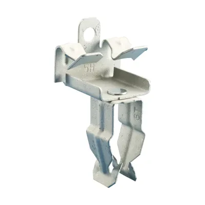 EM-P Conduit to Flange Clip, 3/4" EMT, 1/2" Rigid, 0.866"–1.181" OD, 1/8"–1/4" Flange