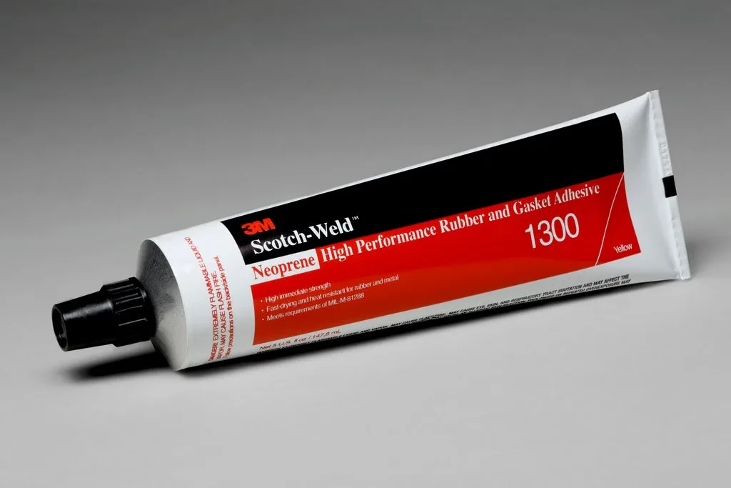 3M™ Neoprene High Performance Rubber and Gasket Adhesive 1300 is a versatile, solvent based adhesive. It offers high immediate strength and good heat resistance, and is commonly us...
