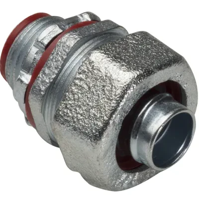 3/8" Straight Liquidtight Connector with Insulated Throat