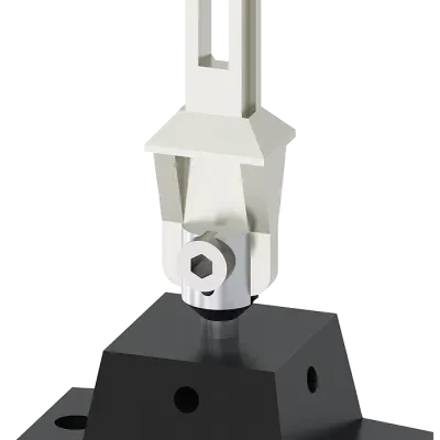 Separate actuator, universal radius actuator heavy duty version vertical and horizontal adjustable l=77mm for posit. switch with tumbler 3SE5312../3SE5322.. and asi 3sf13... and po...