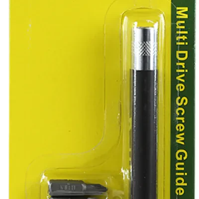 Multi-Drive Screw Guide Kit, Phillips-#1, #2, #3, Square-#1, #2, Slotted-#6F-#8R, #8R-10F, #10R-12R tip size, Phillips, Square, Slotted tip type