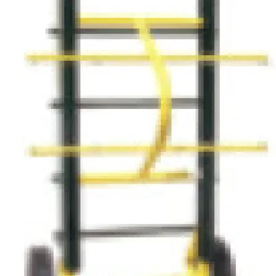 General Duty Dolly, Hard Rubber wheel type, 650 lb. horizontal load capacity, 48.5 in. overall height, 10 in. wheel diameter. Supplied with five 15-1/2" adjustable/removable bars t...