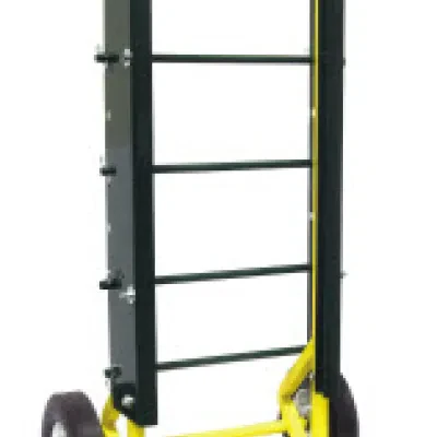 General Duty Dolly, Hard Rubber wheel type, 650 lb. horizontal load capacity, 48.5 in. overall height, 10 in. wheel diameter.  Supplied with five 15-1/2" adjustable/removable bars...