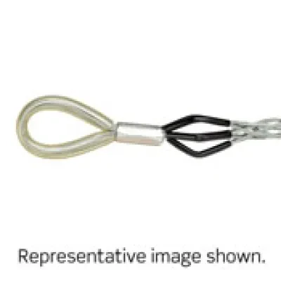Bale Eye, Closed Mesh, Single/Double Weave, Medium Duty, Pulling Wire Mesh Grip, 1.50 to 1.99 Cable Diameter, Short Length
