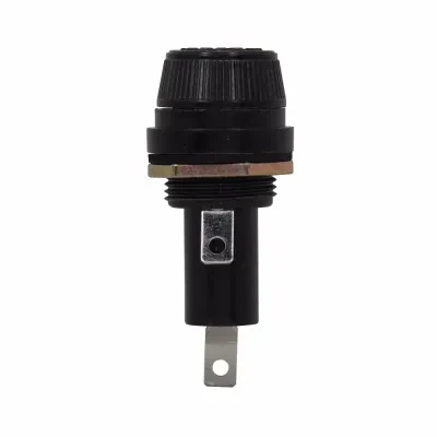Eaton Bussmann series HPG panel mount fuse holder, 600V, 30A (20A max), 1/4 In Quick Connect/Solder Terminal