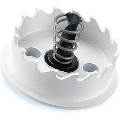 Precision ground carbide teeth for fast cutting of clean, round holes. Over-drill stopper prevents the tool from penetrating beyond the hole. Split point pilot bit for faster penet...