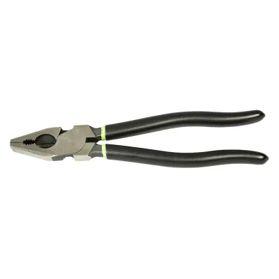 Toothed pipe grip for strong hold on rounded material.  High leverage design provides greater cutting power than standard plier designs.  Versatile jaw design for use on flat or ro...