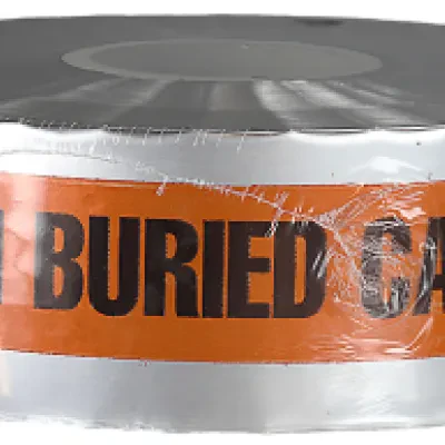 Detectable Tape, Orange, 1000 ft. length, Foil Bonded Polyethylene material, "Caution Buried CATV Line Below" legend, 4.5 mil. thickness, 3 in. width