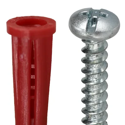 Anchor Kit, #12 x 1-1/2 IN Size, 101 pieces, Nylon material, 5/16 in. drill size, includes (1) Carbide Masonry Drill and (50) #12 x 1-1/2 IN Phillips/Slotted Head Sheet Metal Screw...