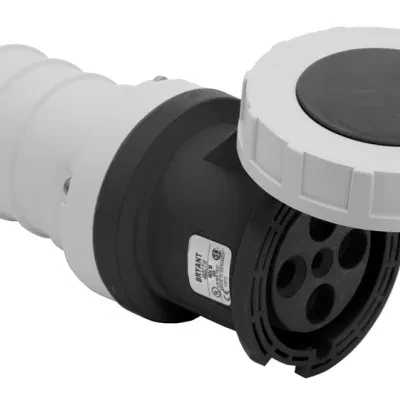 Bryant Wiring Devices, Heavy Duty Products, IEC Pin and Sleeve Devices,Industrial Grade, Female Connector Body, 100A 3-Phase Delta 600V AC, 3-Pole 4-Wire Grounding, Screw Terminals...