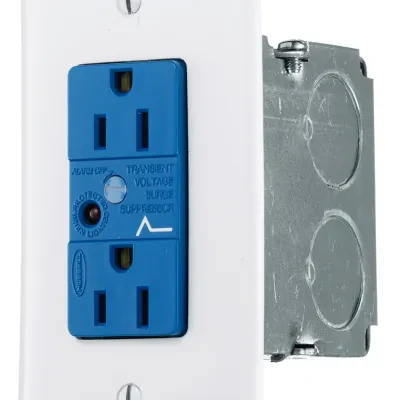 Hubbell Premise Wiring Products, netSELECT Cabinet, Power Kit, 15A 120VAC, Duplex Surge
