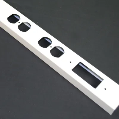 Add power receptacles or devices to existing modular Tele-Power Poles. Includes receptacle mounting bracket. Ivory Steel. 1" x 2 1/4" x 28" (25mm x 57mm x 711mm) Finish - Ivory