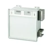 CEILING ENCLOSURE, 2' X 2' WITH JUNCTION BOX FOR DUPLEX POWER OUTLET, AND A FAN, ACCOMODATES 2U OF ACTIVE LAN EQUIPMENT, AND UP TO 5U OF 19" WIDE RACK MOUNT SPACE DIVIDED INTO 2U-1...