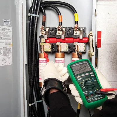 ESM™  Industrial 500,000 Count Digital Multimeter, Calibrated.  True RMS, 5-5/6-digit, 500,000-count display for greater accuracy.  Audible input alert helps avoid damage to meter....