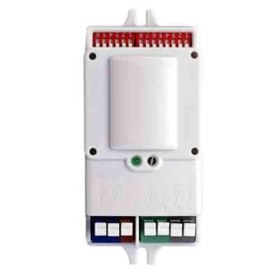 High Frequency Microwave Occupancy Sensor With 1-10v  Dimming, 5.8ghz +/- 75mhz Ism Wave Band, 360 Degree Detection, 3-30 Feet Range Adjustable. 5s-30m Adjustable, Built-in Adjusta...