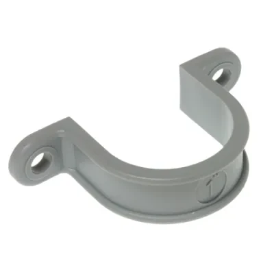 3/4" Conduit Strap USA Made PVC, U Style, Gray, 100 per pack