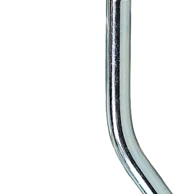 Round Bend Screw Hook, 1-5/16 in. overall length, 1/4 in. opening size, Steel material, 0.08 in. hook diameter, Zinc Plated Finish, 1/2 in. thread length